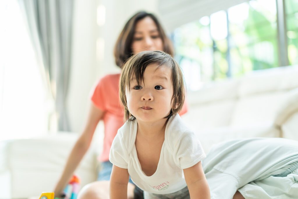 happy asian family